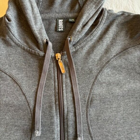 Hoodie - Roots Active Wear Woman's size: L - Dark Gray - Picture 5 of 10